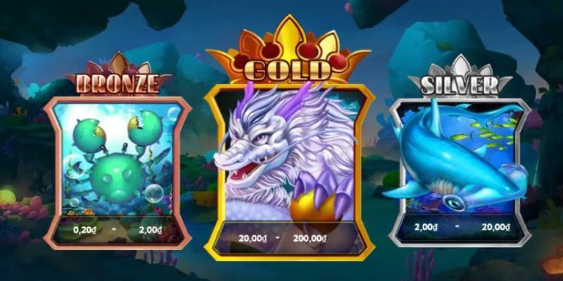 Tổng hợp những cấp độ trong game săn cá thần rồng