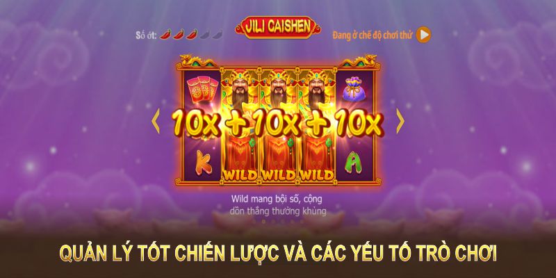 Chiến thắng Caishen Gold phải quản lý tốt chiến lược và các yếu tố trò chơi